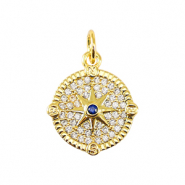 Métal TQ laiton breloques étoile Doré