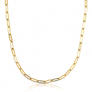 Colliers en acier Inox chaîne maille Doré