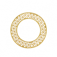 Breloques en acier Inox bohèmes 31mm Doré