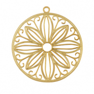 Breloques en acier Inox bohèmes 30mm Doré