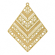Breloques en acier Inox boh&egrave;mes losange Dor&eacute;