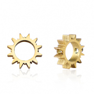 Perles en acier Inox soleil Dor&eacute;