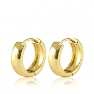 Métal TQ laiton boucles d'oreilles Doré