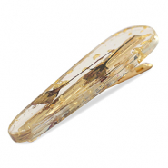 Accessoires pour cheveux pince à cheveux avec fleurs séchées Rouge bourgogne-doré