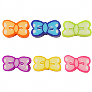 Perles en polymère papillon Multicolore