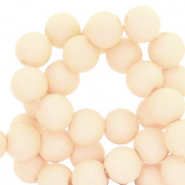 Perles acryliques 4 mm Beige pêche