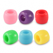 Perles acryliques rondelles 6mm Multicolore