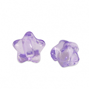 Perles acryliques étoile Violet transparent