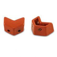 Perles tile flèche Rouge corail