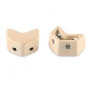 Perles tile flèche Beige abricot