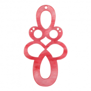 Pendentifs en résine baroque Rose pâle