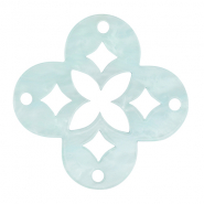 Pendentifs en résine mosaïque Bleu ciel