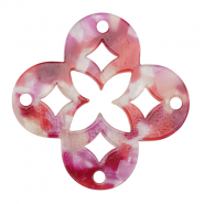 Pendentifs en résine mosaïque Rose multicolore