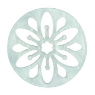 Pendentifs en résine mandala Bleu ciel