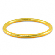 Bracelet jonc type bouddhiste 5mm taille M Jaune spectra