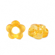Perles acryliques fleur Transparent jaune spectra