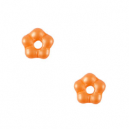 Perles tchèques fleur 5mm Orange