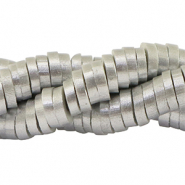 Perles Katsuki Heishi 6mm Argenté-pearl shine coating