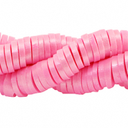 Perles Katsuki Heishi 6mm Rose azalée de printemps-pearl shine coating