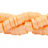 Perles Katsuki Heishi 6mm Pêche sorbet-pearl shine coating