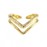 Bagues en acier Inox Doré