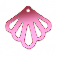 Pendentifs accroche-regard coquille Violet magenta m&eacute;tallique