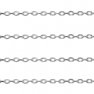 Apprêts en acier Inox chaîne maille jaseron maille forçat Argenté