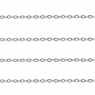 Apprêts en acier Inox chaîne maille jaseron maille forçat Argenté