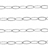 Apprêts en acier Inox chaîne maille jaseron maille forçat Argenté