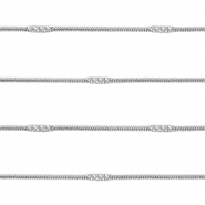 Apprêts en acier Inox chaîne maille jaseron Argenté