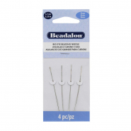 Beadalon Needle Big Eye 5.7cm (Fine) Argenté