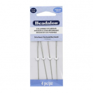 Beadalon collapsible eye needle 6.3cm (Extra Heavy) Argenté