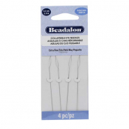 Beadalon collapsible eye needle 6.3cm (Extra Fine) Argenté