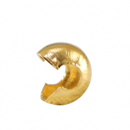 Apprêts en acier Inox Crimp Cover 3mm Doré