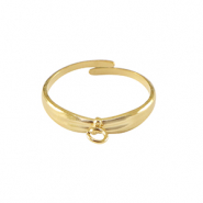 Bagues en acier Inox avec anneau Doré