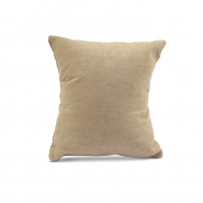 Pr&eacute;sentoir bijoux coussin velours doux Marron taupe