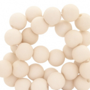 Perles acryliques 8 mm Beige crème