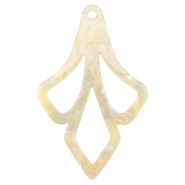 Pendentifs en r&eacute;sine Beige sable transparent