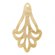 Pendentifs en r&eacute;sine Beige sable