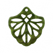 Pendentifs en r&eacute;sine Vert mousse