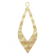 Pendentifs en r&eacute;sine Beige sable