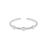 Bagues en acier Inox Argenté