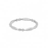 Bagues en acier Inox Argenté