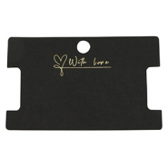 Cartes à bijoux "with love" Noir