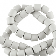 Perles en polymère 6mm Gris clair