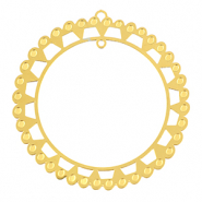 Breloques en acier Inox boh&egrave;mes 48mm Dor&eacute;