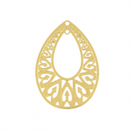 Breloques en acier Inox boh&egrave;mes goutte Dor&eacute;