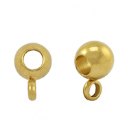 Perles en acier Inox avec anneau 6mm Doré