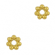 Perles en acier Inox spacer anneau Bali 5mm Dor&eacute;