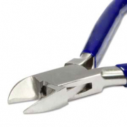 Beadsmith pince coupante avec ressort Bleu-argenté